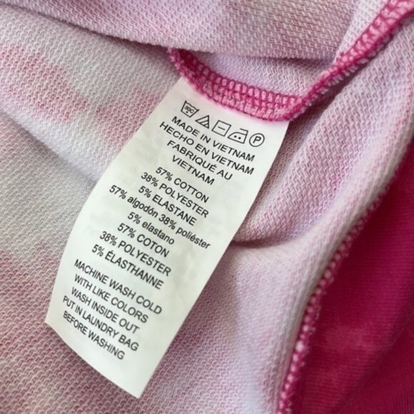 Michael Michael Kors Pink Tie Dyed Long Sleeve Top Size Small - Picture 7 of 7